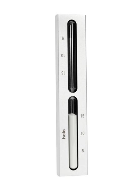 Helo Brilliant Bastu Timglas sandtimer i 15 minuter Silver