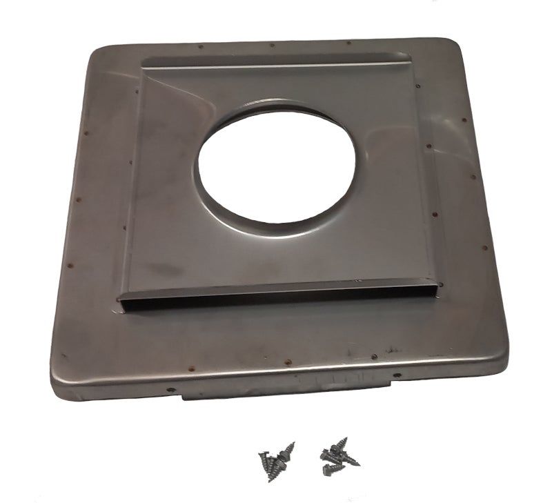 Misa skorsten 15125R nedre &auml;nden Rostfritt st&aring;l, inkl. skruvar 45117R