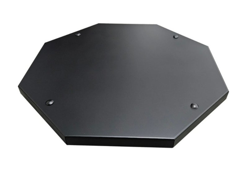 Golvskyddspl&aring;t 8-vinklad Svart vedeldade bastuugnar eller grytor 600 x 600mm