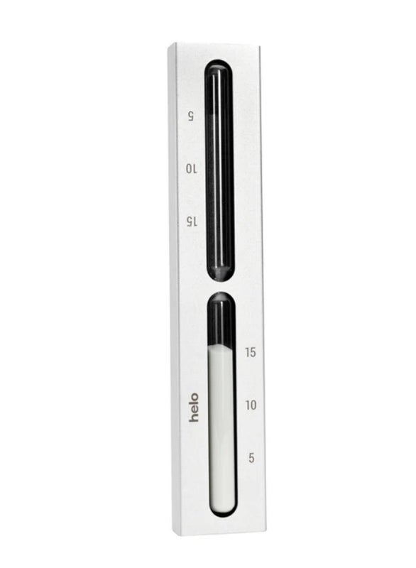 Helo Brilliant Bastu Timglas sandtimer i 15 minuter Silver